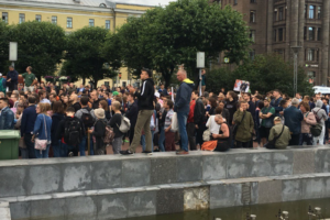 В Петербурге прошел митинг против произвола на выборах. Онлайн